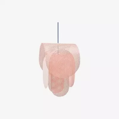 Perforated metal pendant light