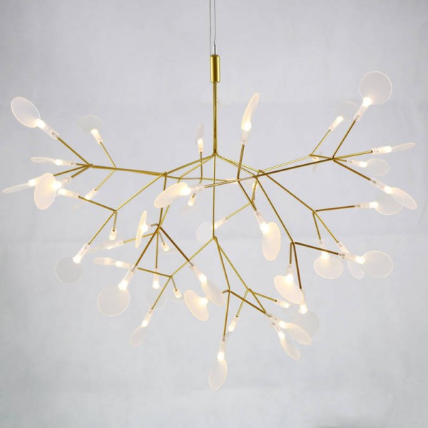 Lustre heracleum doré non 30 têtes