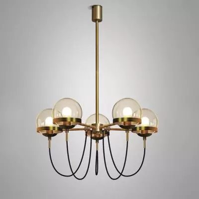 Lustre boule de verre