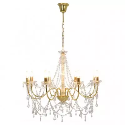 Lampadario vintage con perline