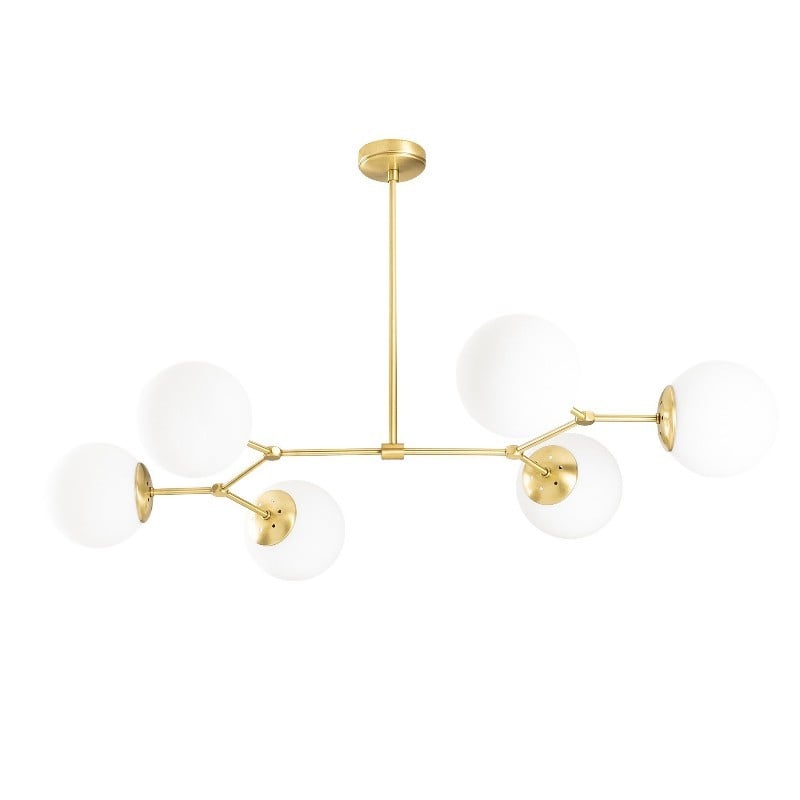 Golden And White Hanging Lamp