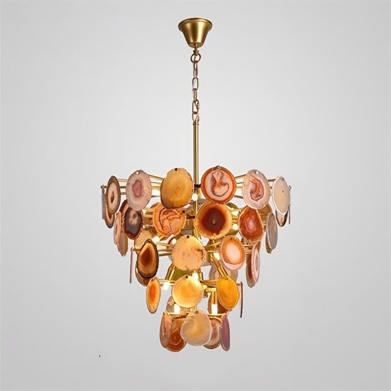 Slice Agate Chandelier/ Tower