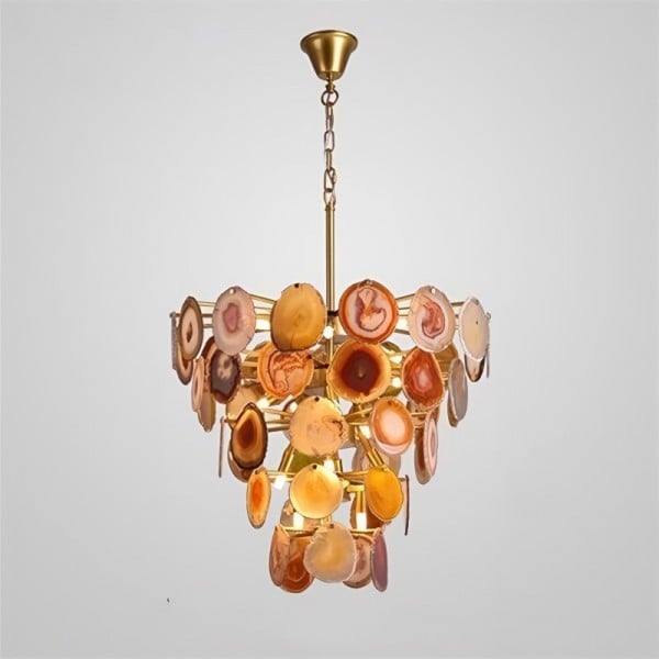 Slice Agate Chandelier/ Tower |Home Decor|KiKi Lighting