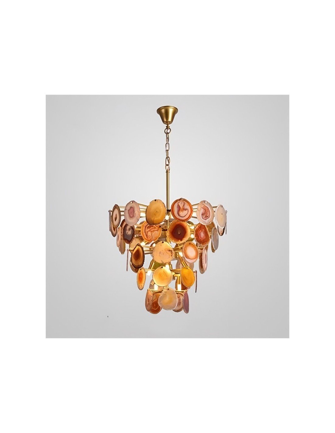 Slice Agate Chandelier/ Tower |Home Decor|KiKi Lighting