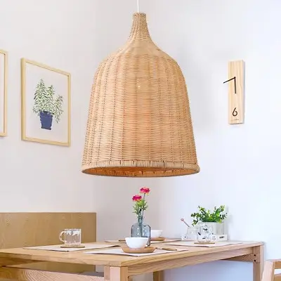 Hanglamp van rotan 2
