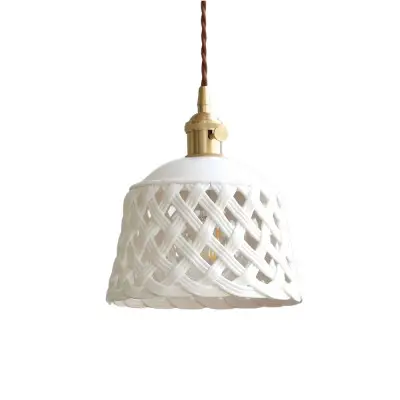 Durchbrochene Keramiklampe