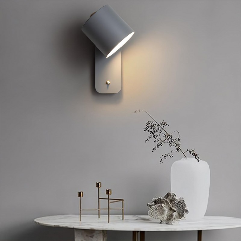 Aplique de pared cilíndrico giratorio... Aplique de pared cilíndrico giratorio...