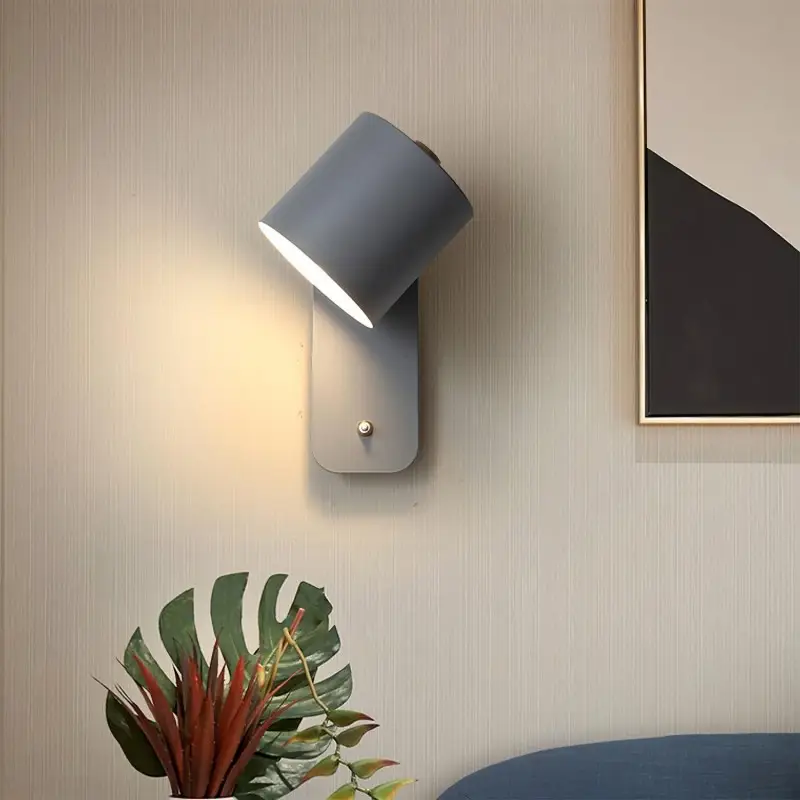 Aplique de pared cilíndrico giratorio... Aplique de pared cilíndrico giratorio...