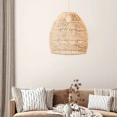 Hanglamp van riet 2