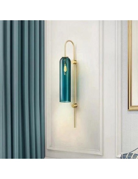 Glass wall sconce/pendant lamp