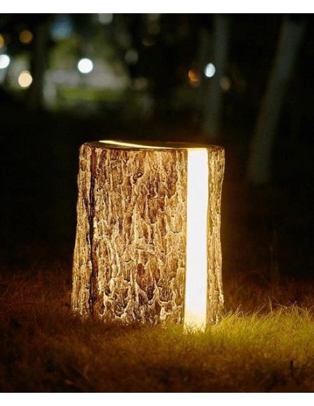 Cracked Stump Lamp