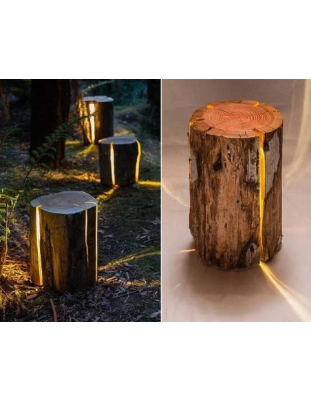 Cracked Stump Lamp