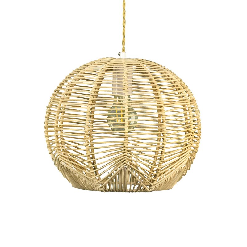 Boho Style Orb Rattan Pendant Light KL22