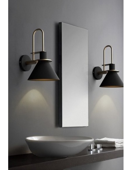 Nordic metal wall sconce