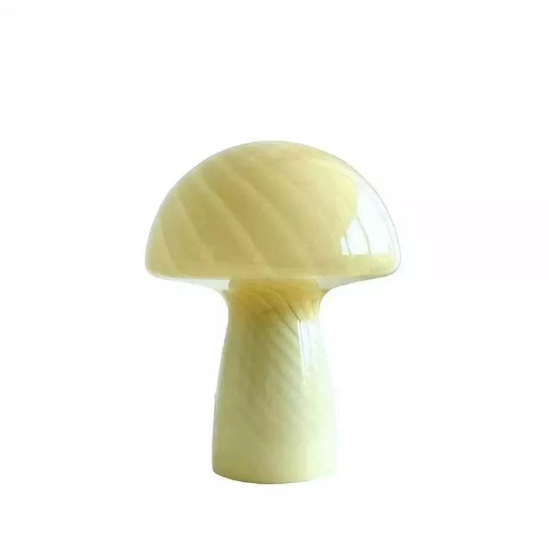 Lampe champignon en vitrail au design...