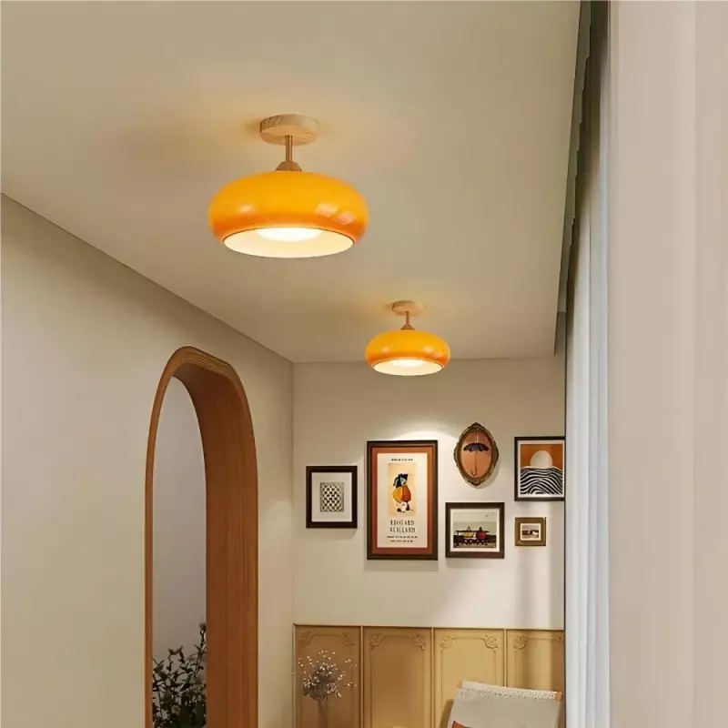 Vintage Bauhaus Style Glass Ceiling Light | Bauhaus Design | KIKI