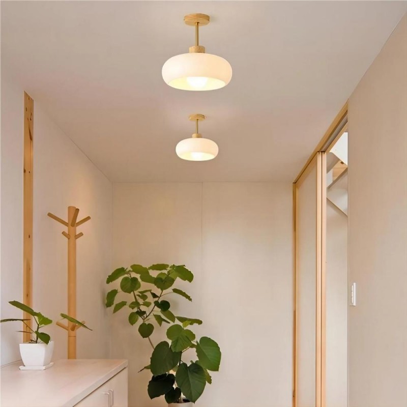 Vintage Bauhaus Style Glass Ceiling Light | Bauhaus Design | KIKI