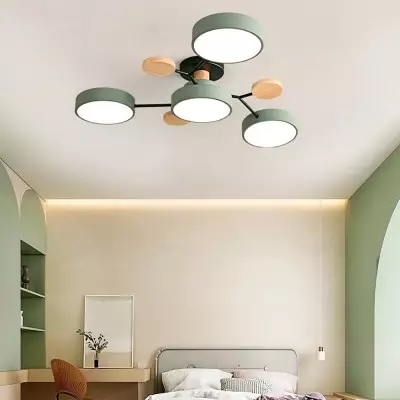 Lámpara de techo de madera... 2