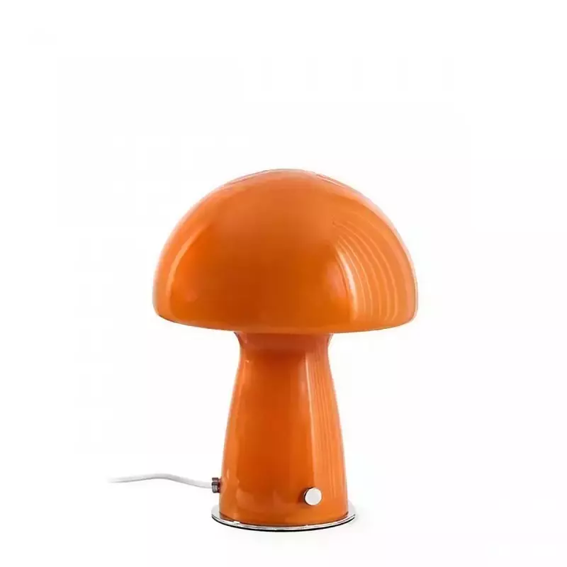 Lampe de table champignon en verre...