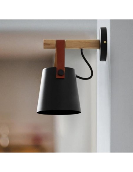 LED wooden wall light