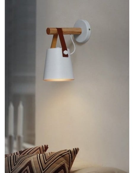 LED wooden wall light