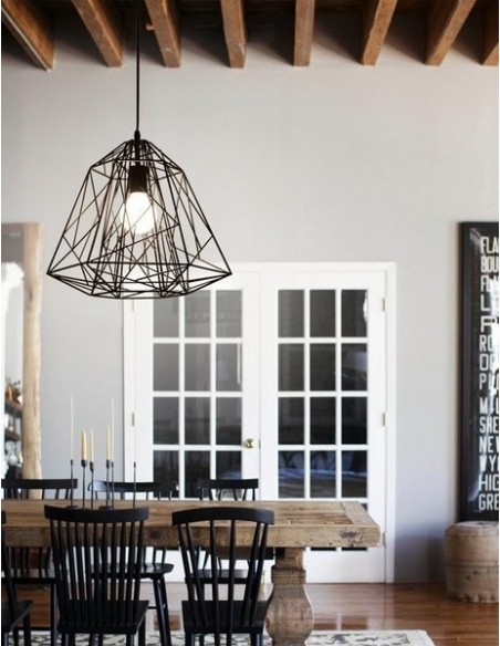 Cage Light Frame Pendentif