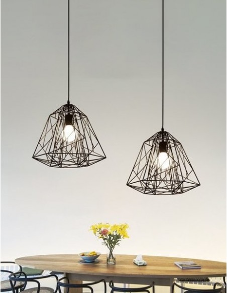 Cage Light Frame Pendentif