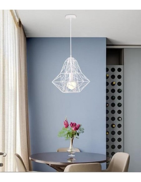 Cage Light Frame Pendentif