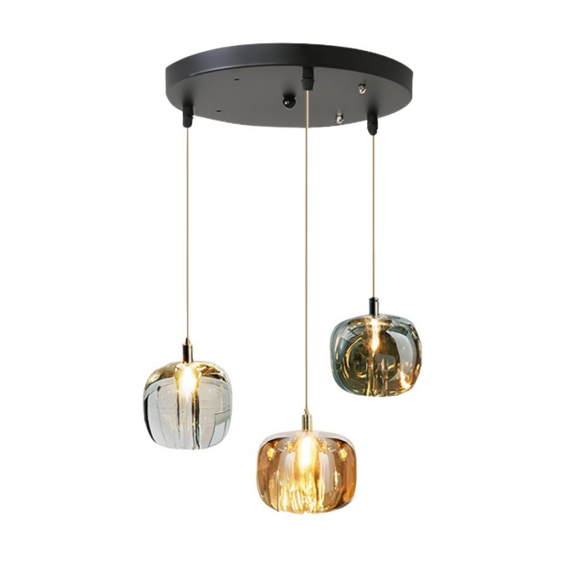 Spherical Glass Shade Chandelier