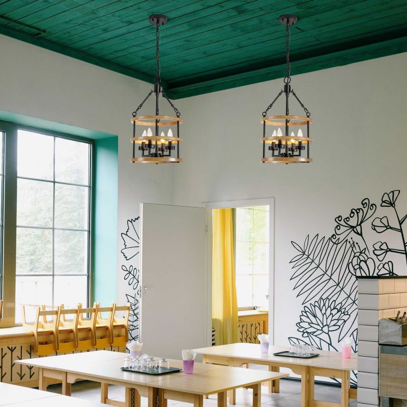 Lampada a sospensione in metallo con... Lampada a sospensione in metallo con...