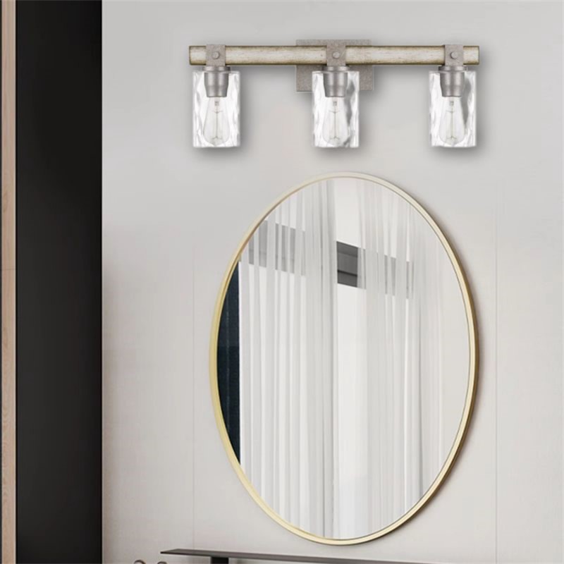 Lampe Murale Industrielle en Bois... Lampe Murale Industrielle en Bois...