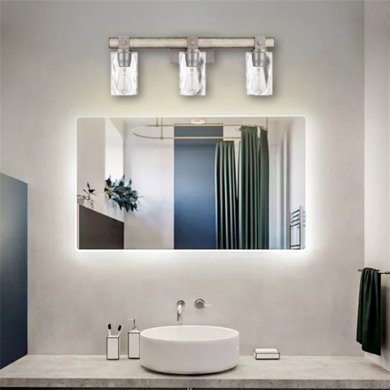 Lampe Murale Industrielle en Bois... Lampe Murale Industrielle en Bois...