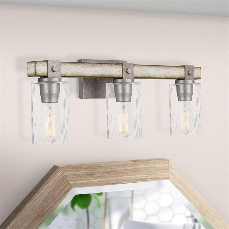 Lampe Murale Industrielle en Bois... Lampe Murale Industrielle en Bois...