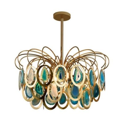 Pendentif de luxe Slice lustre en agate