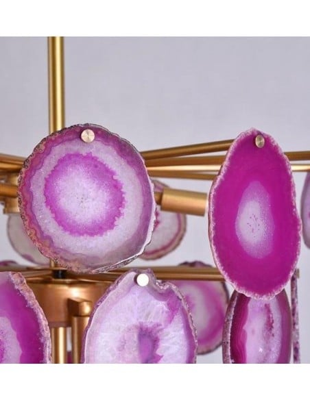 Slice agate chandelier / Tower