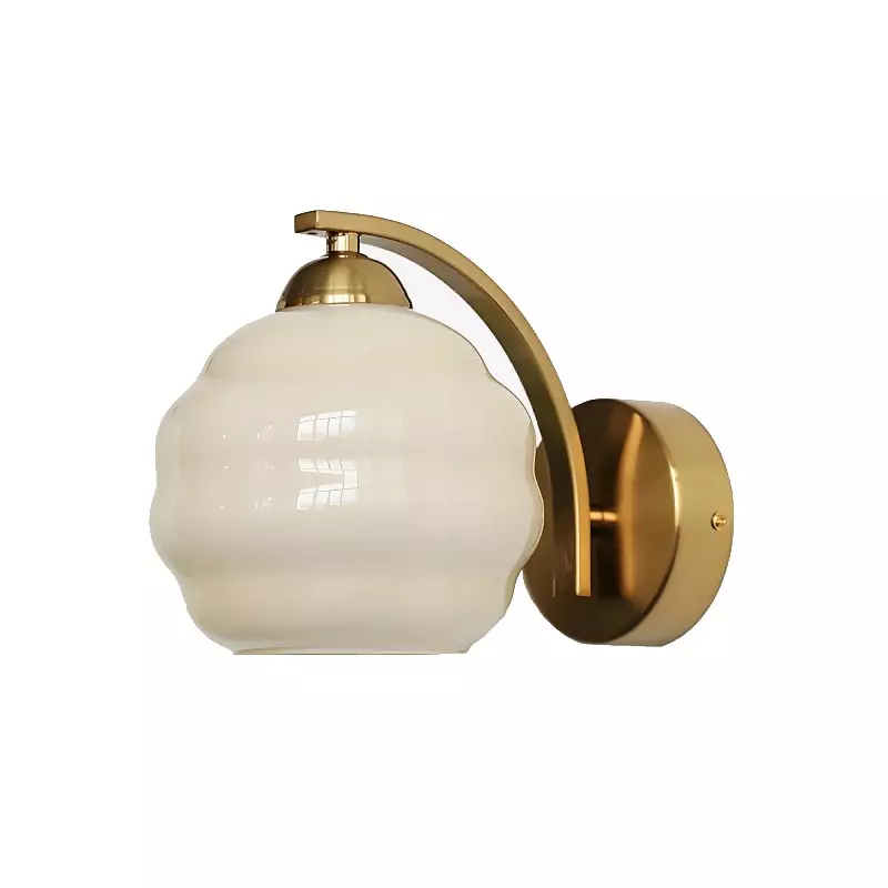 Antique Milk Glass Gold Bathroom Wall...
