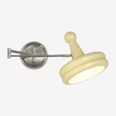 Modern Cream Chrome Swing...