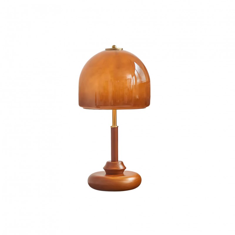 Lampada da comodino vintage in vetro...