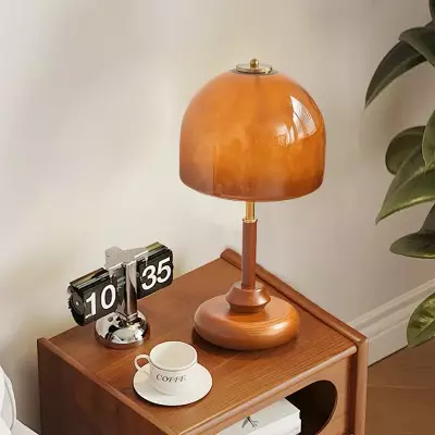 Vintage Brwon Dome Glass... 2