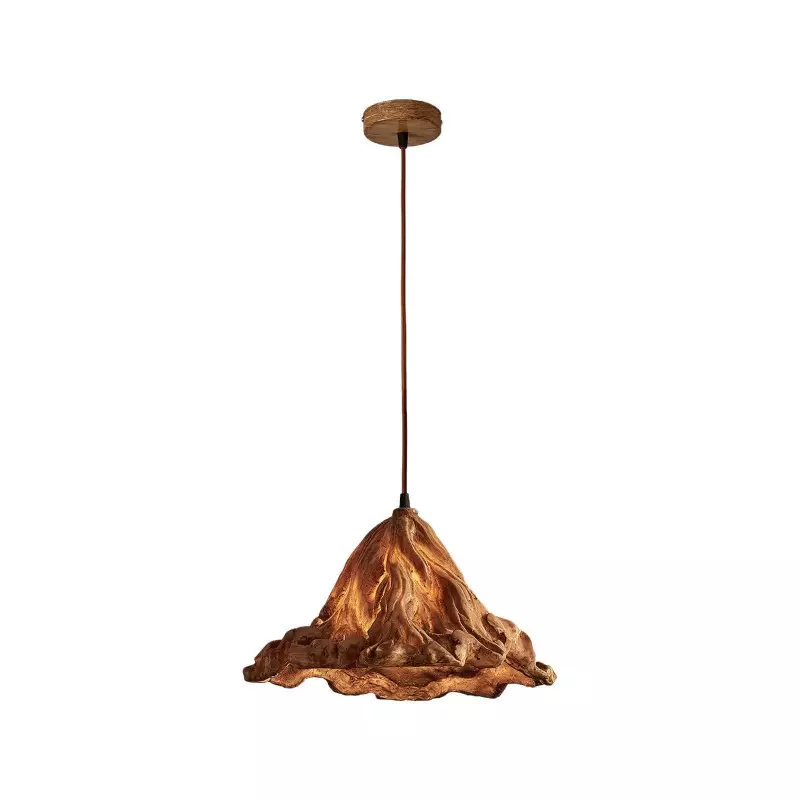 Retro Wilted Lotus Leaf Pendant Light...