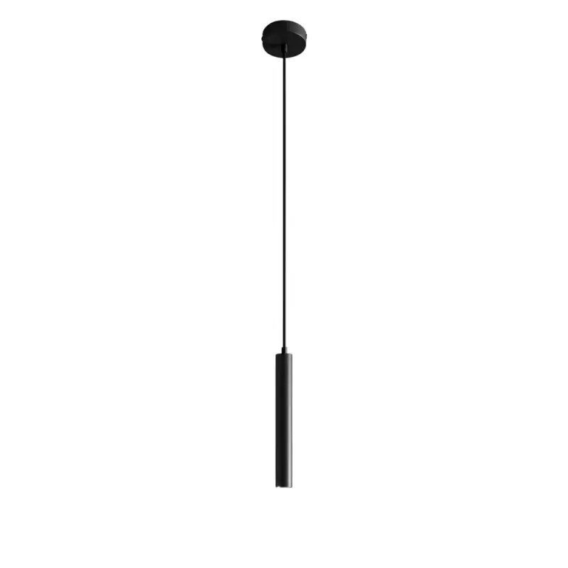 Modern Black Long Tube Led Pendant...
