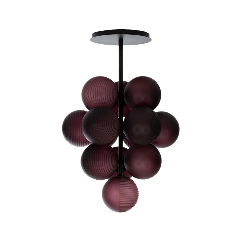 Stellar Grape Glass Pendant Light