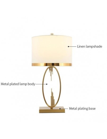 Lampe de table en métal