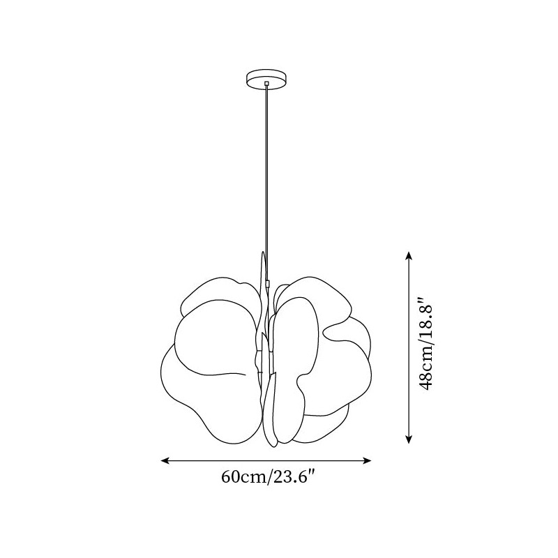 Lámpara colgante creativa de pétalos... Lámpara colgante creativa de pétalos...