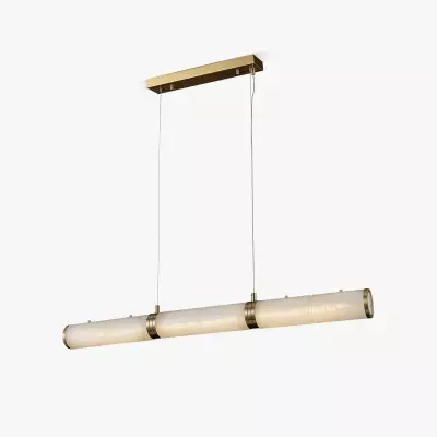 Luxe albasten balk hanglamp...
