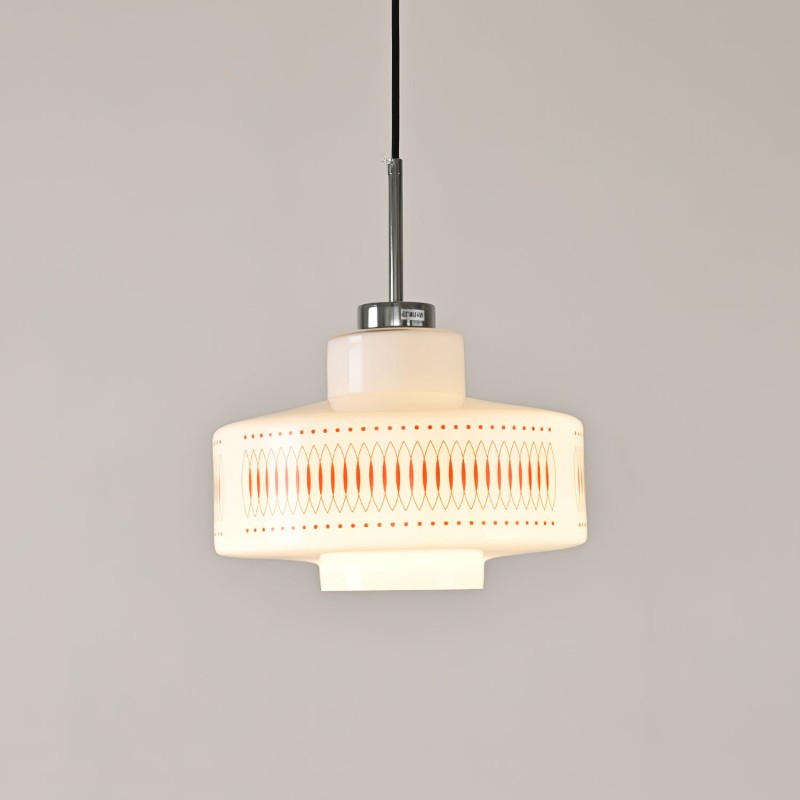 Moderne glazen hanglamp in de vorm...