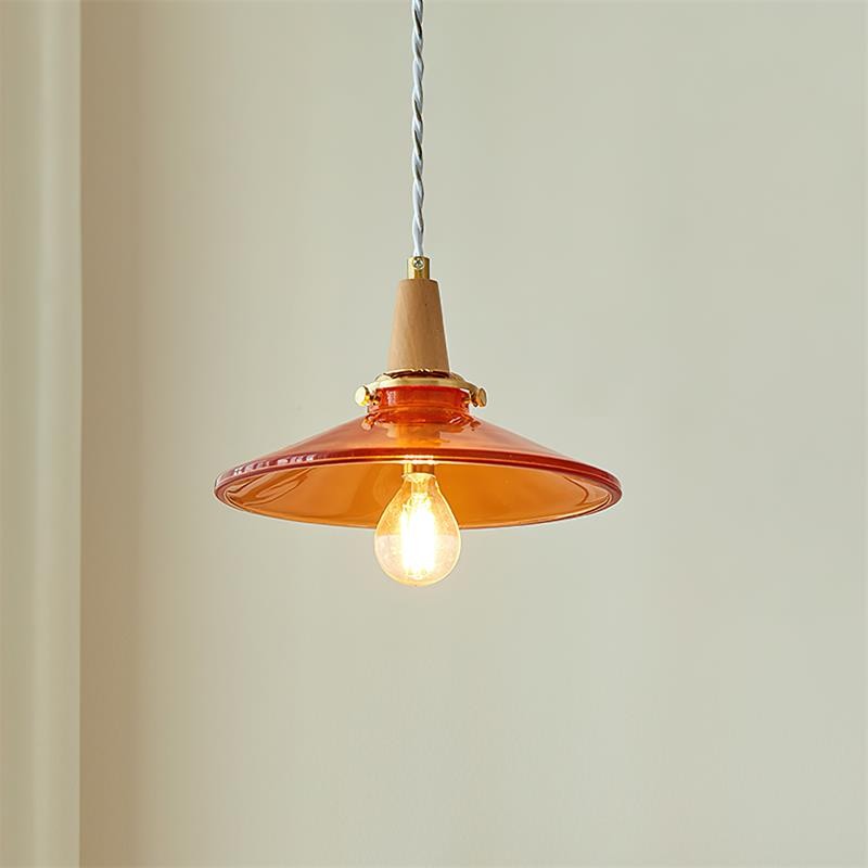 Lampada a sospensione in vetro e...