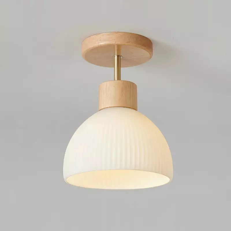 Lámpara de techo LED estilo madera...