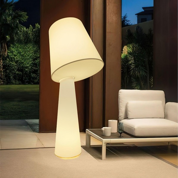 Column Fabric Floor Lamp Suitable For Living Room