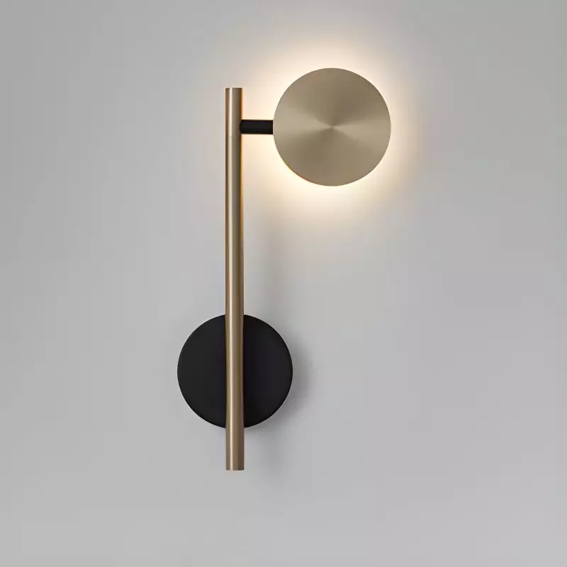 Lampada da parete rotonda semplice in...
